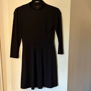 Forever 21 Classic Black Long Sleeve Dress